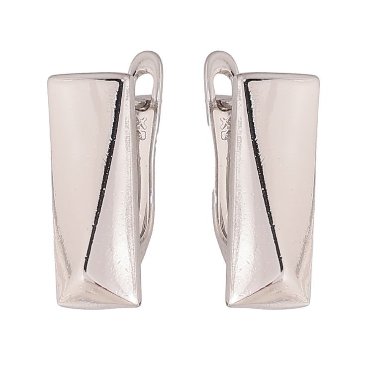 Сережки Xuping колір Родій англійський замок Декоративний візерунок фото №9