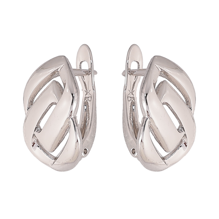 Сережки Xuping колір Родій англійський замок Декоративний візерунок фото №20