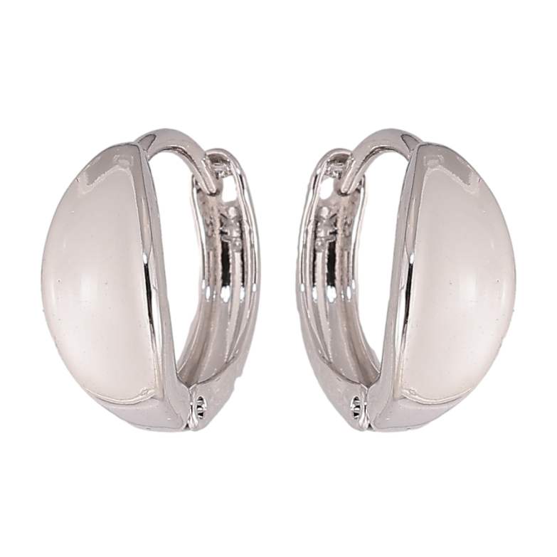 Серьги Xuping цвет Родий колечки Декоративные фото №1