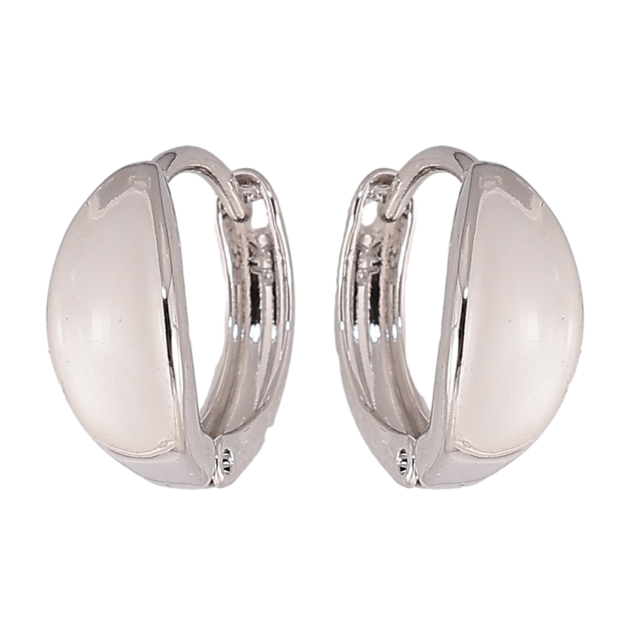 Сережки Xuping колір Родій колечка Декоративні фото №1