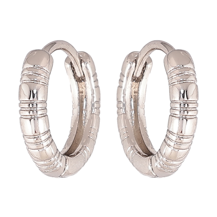 Сережки Xuping колір Родій колечка Декоративний візерунок фото №18