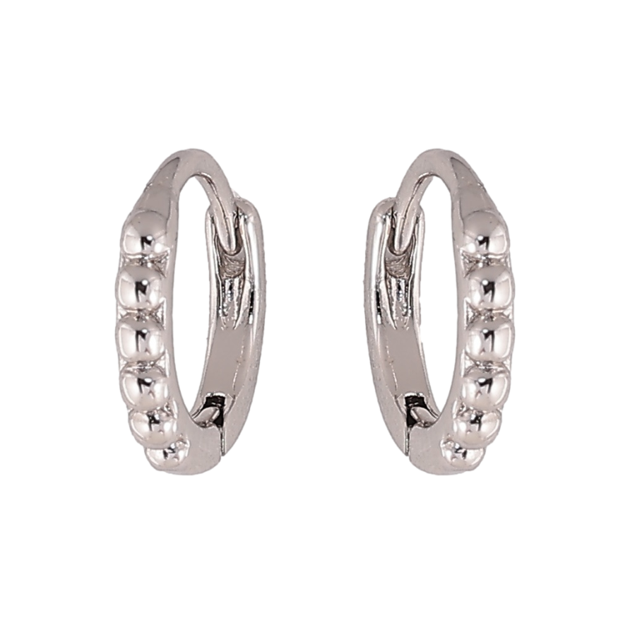 Сережки Xuping колір Родій колечка Декоративний візерунок фото №1