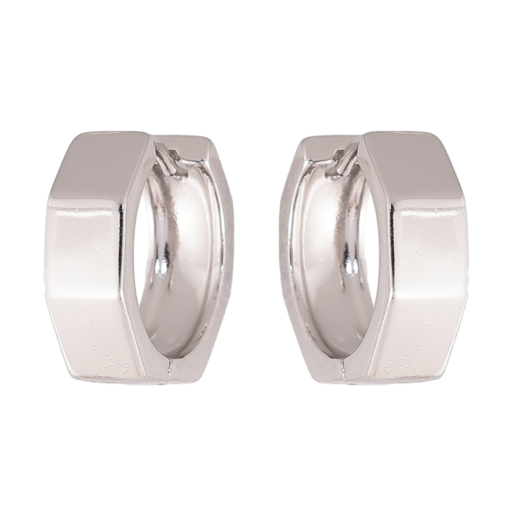 Сережки Xuping колір Родій колечка Декоративний візерунок фото №17