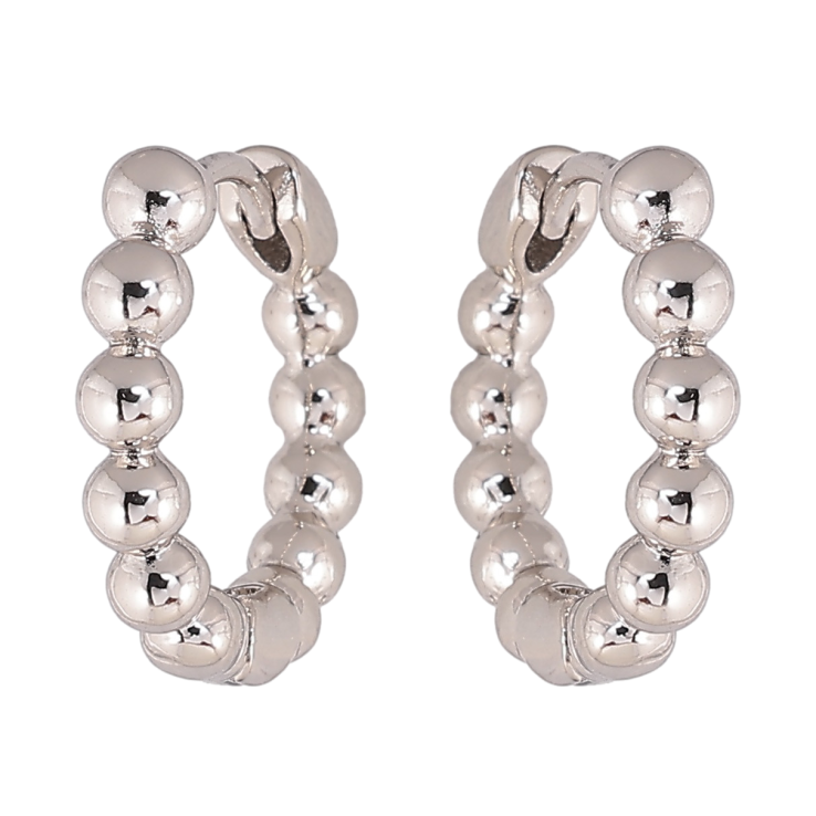 Сережки Xuping колір Родій колечка Декоративний візерунок з кульок фото №15