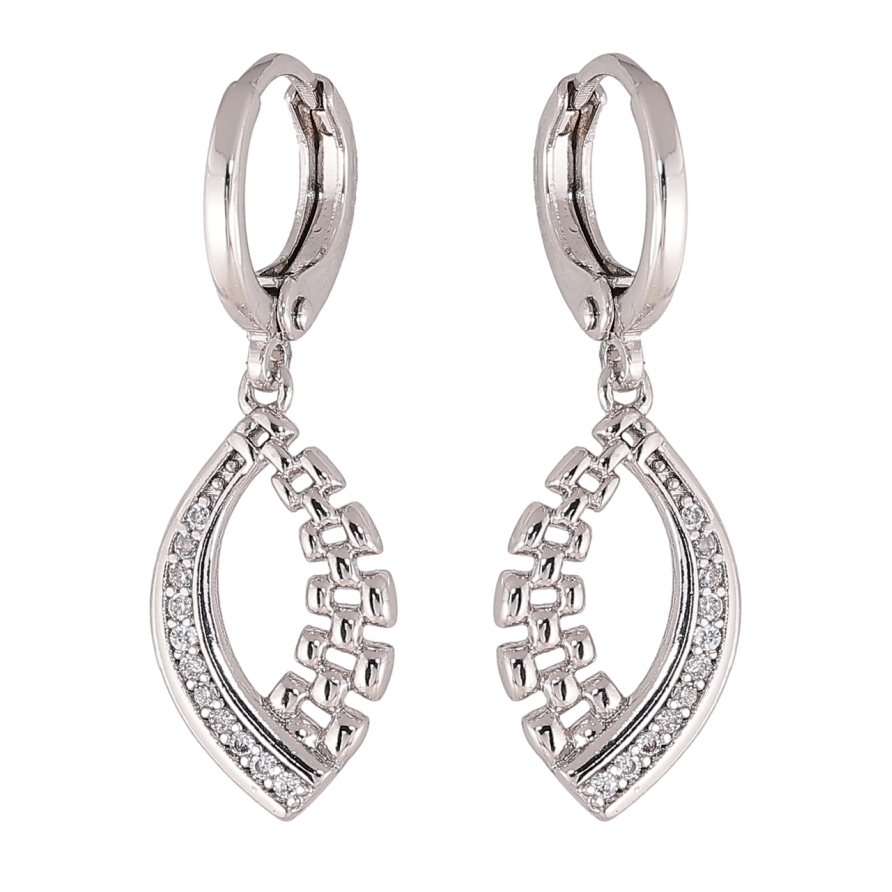 Сережки Xuping колір Родій підвіски на колечках Декоративні підвіски фото №1