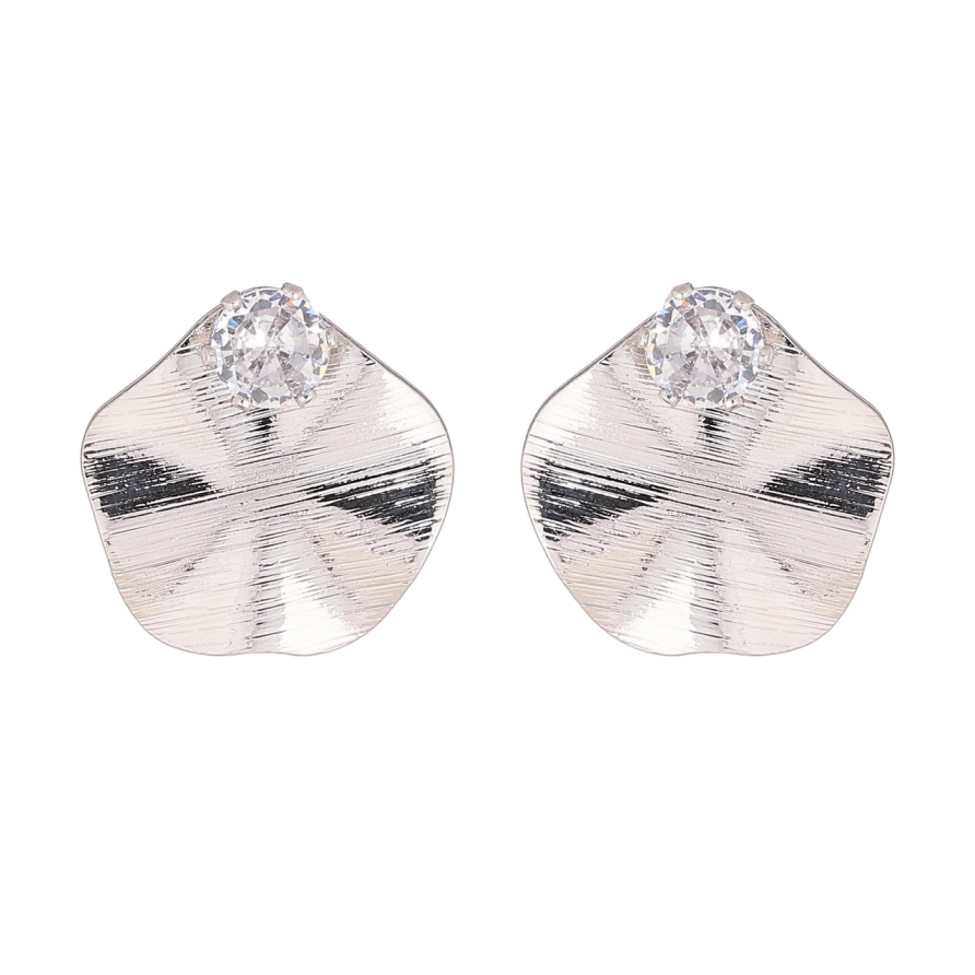 Серьги Xuping цвет Родий пусеты Декоративные с кристаллами фото №1