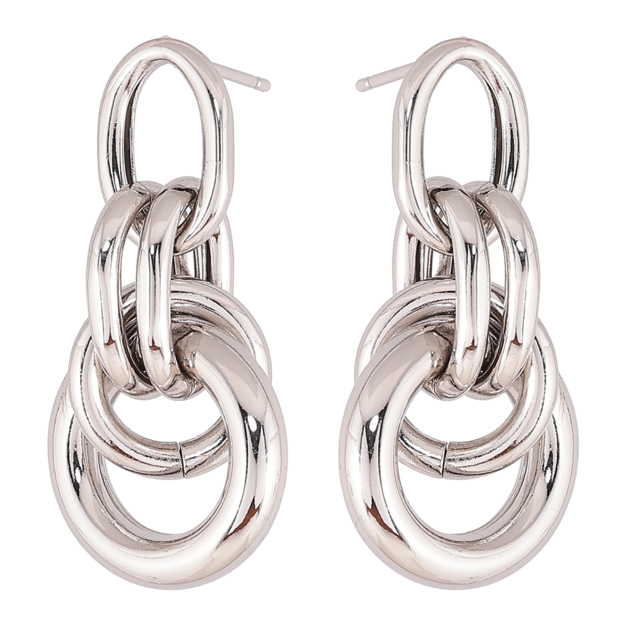 Серьги Xuping цвет Родий пусеты Декоративные подвески фото №1