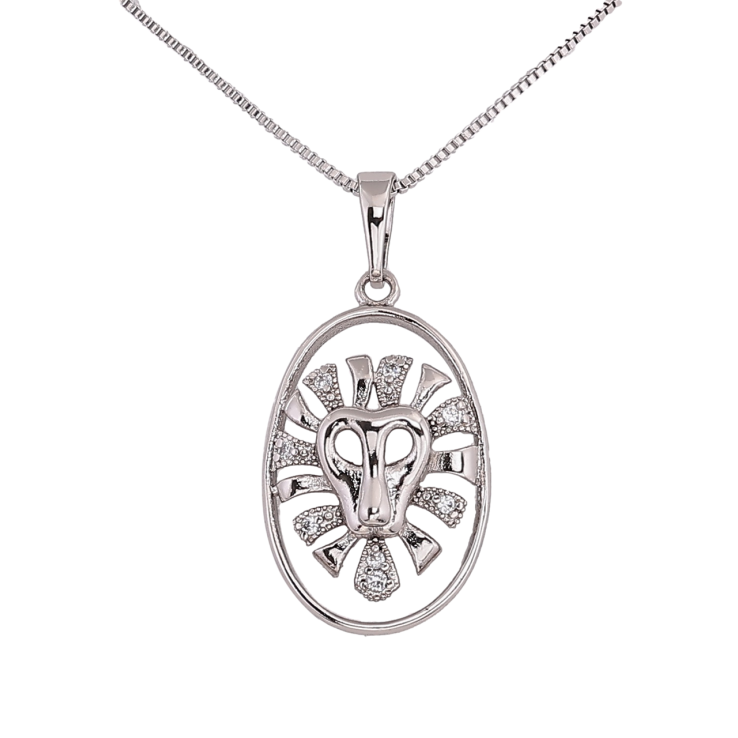 Подвеска на цепочке Xuping Цвет Родий Лев размер 45см х 1мм фото №5