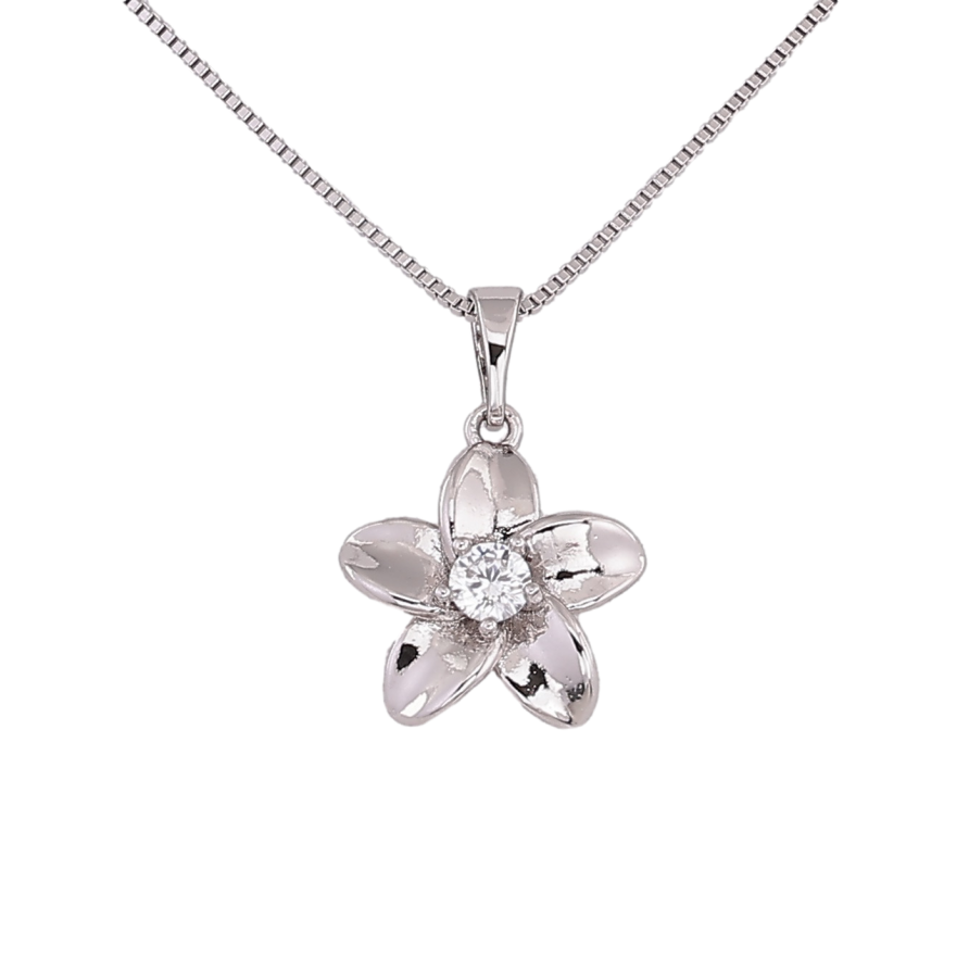 Подвеска на цепочке Xuping Цвет Родий Цветочек размер 45см х 1мм фото №1