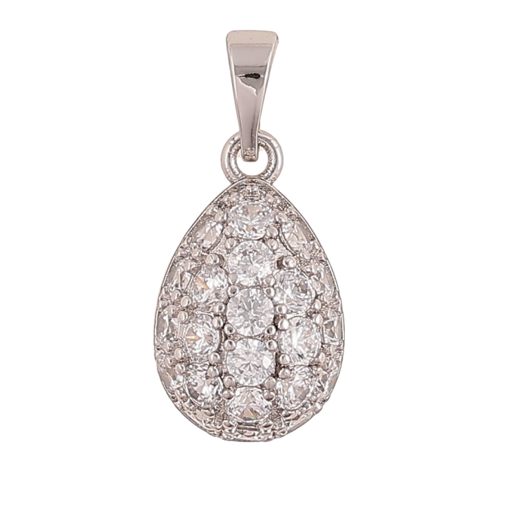 Кулон Xuping Колір Родій Крапелька з інкрустацією кристалами для ланцюжка до 5мм фото №20 Кулон Xuping Колір Родій Крапелька з інкрустацією кристалами для ланцюжка до 5мм фото №20