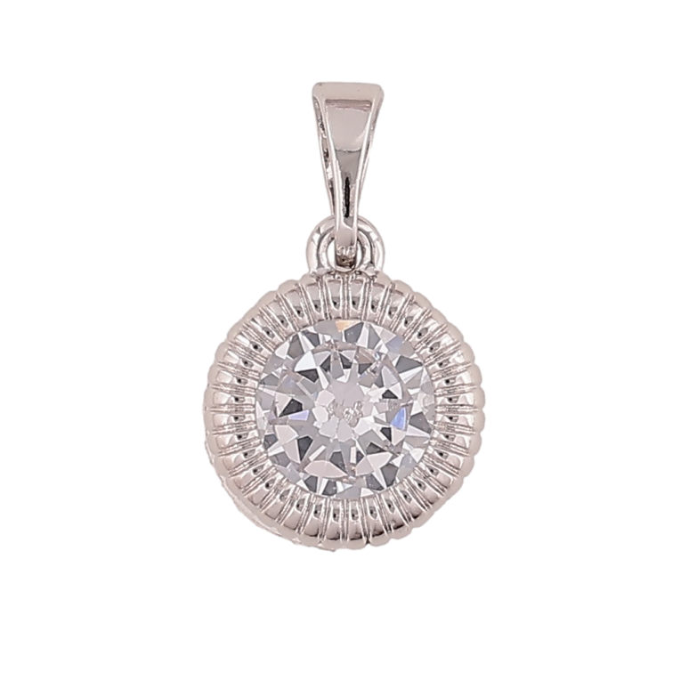 Кулон Xuping Колір Родій Кристал, ø 11мм для ланцюжка до 5мм фото №3