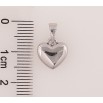Кулон Xuping Цвет Родий Сердечко для цепочки до 5мм фото №2