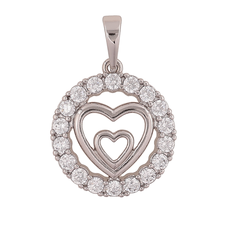 Кулон Xuping Колір Родій Сердечка в кристальному колечку для ланцюжка до 6мм фото №19 Кулон Xuping Колір Родій Сердечка в кристальному колечку для ланцюжка до 6мм фото №19