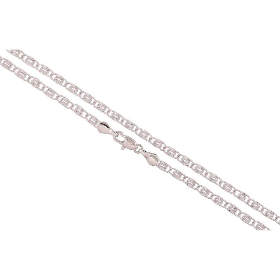 Ланцюжок Xuping Колір Родій Плетіння Пташине Око довжина 50см х 3мм фото №1