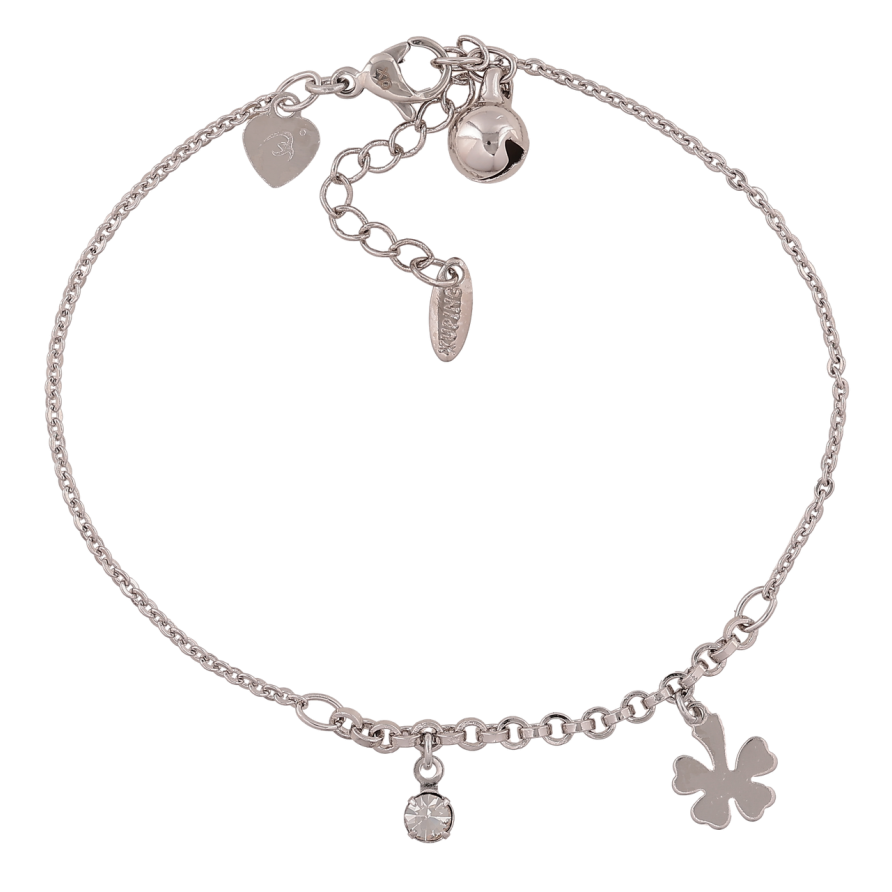 Браслет Xuping Цвет Родий Цепочка с подвесками размер с доп.цеп. 18-21см х 1.5-2.5мм фото №1