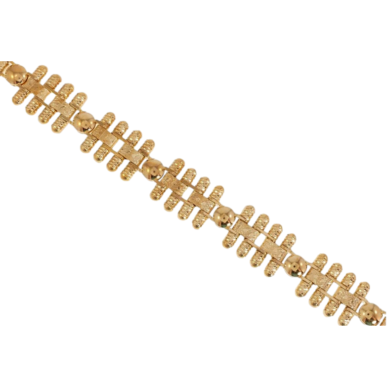Браслет Xuping Позолота 18K Комбіноване Плетіння Декор Півсфери довжина 20 см фото №1 Браслет Xuping Позолота 18K Комбіноване Плетіння Декор Півсфери довжина 20 см фото №1