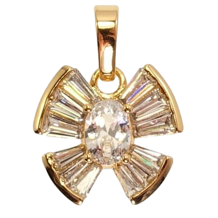 Кулон Xuping Позолота 18 К Декоративний Бант Інкрустація Кристалами фото №17