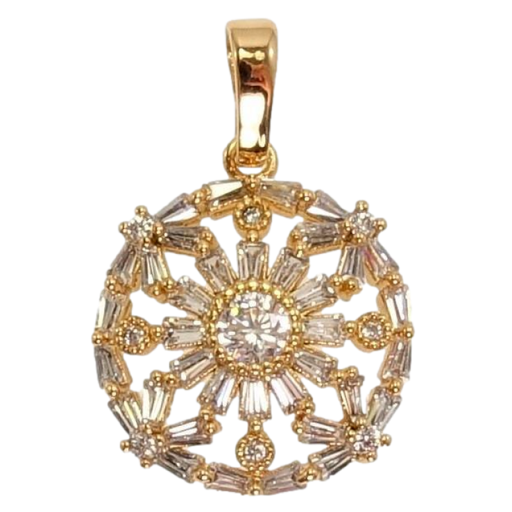 Кулон Xuping Позолота 18 К Інкрустація Кристали Ажурний Візерунок фото №22