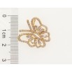 Кулон Xuping Позолота 18 К Метелик Інкрустація Дрібний Цирконій фото №2