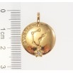Кулон Xuping Позолота 18 К Круглий Двосторонній Медальйон Знак Зодіаку Козеріг фото №2 Кулон Xuping Позолота 18 К Круглий Двосторонній Медальйон Знак Зодіаку Козеріг фото №2