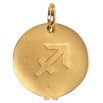 Кулон Xuping Позолота 18 К Круглий Двосторонній Медальйон Знак Зодіаку Стрілець фото №3 Кулон Xuping Позолота 18 К Круглий Двосторонній Медальйон Знак Зодіаку Стрілець фото №3