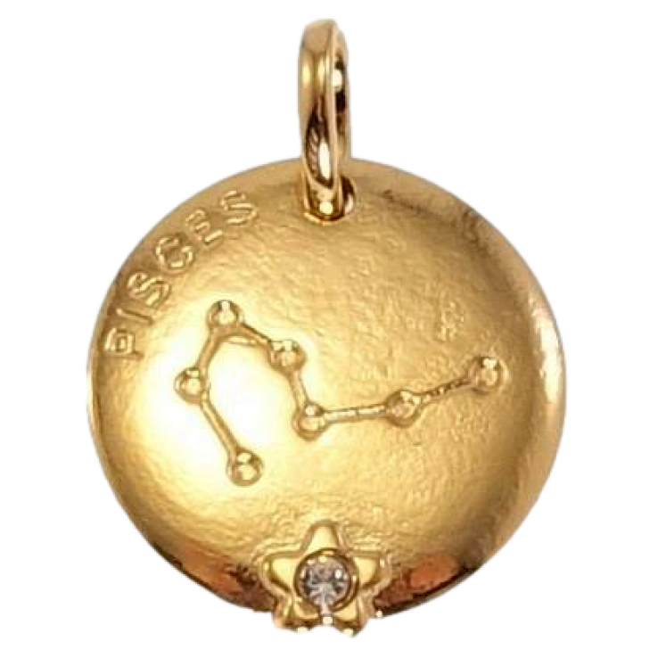 Кулон Xuping Позолота 18 К Круглий Двосторонній Медальйон Знак Зодіаку Риби фото №7 Кулон Xuping Позолота 18 К Круглий Двосторонній Медальйон Знак Зодіаку Риби фото №7