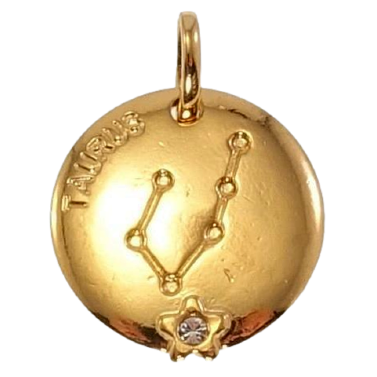 Кулон Xuping Позолота 18 К Круглий Двосторонній Медальйон Знак Зодіаку Телець фото №4 Кулон Xuping Позолота 18 К Круглий Двосторонній Медальйон Знак Зодіаку Телець фото №4
