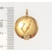 Кулон Xuping Позолота 18 К Круглий Двосторонній Медальйон Знак Зодіаку Телець фото №2 Кулон Xuping Позолота 18 К Круглий Двосторонній Медальйон Знак Зодіаку Телець фото №2