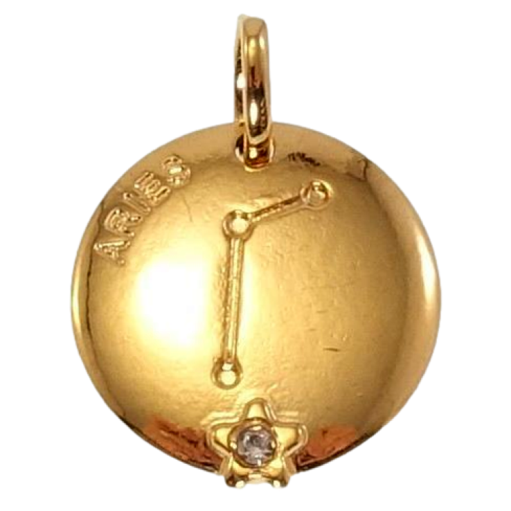 Кулон Xuping Позолота 18 К Круглий Двосторонній Медальйон Знак Зодіаку Овен фото №9 Кулон Xuping Позолота 18 К Круглий Двосторонній Медальйон Знак Зодіаку Овен фото №9