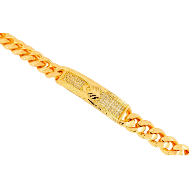 Браслет Xuping Позолота 18K Сполучна Пластина з Інкрустацією Цирконій та Декоративним Візерунком довжина 20 фото №15 Браслет Xuping Позолота 18K Сполучна Пластина з Інкрустацією Цирконій та Декоративним Візерунком довжина 20 фото №15