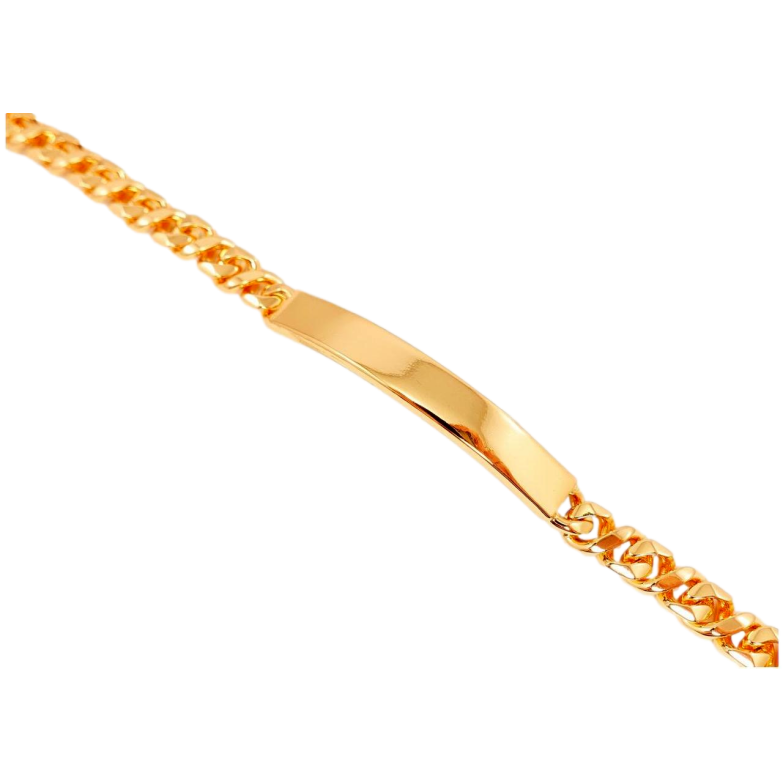 Браслет Xuping Позолота 18K Плетіння Гурмета Отто із Дзеркальною Сполучною Пластиною довжина 19,5 см х 6 фото №1 Браслет Xuping Позолота 18K Плетіння Гурмета Отто із Дзеркальною Сполучною Пластиною довжина 19,5 см х 6 фото №1