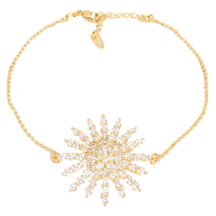 Браслет Xuping Позолота 18K Велика Променева Квітка довжина з дод. ланцюжком 17,5-20,5 см фото №25