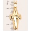 Кулон Xuping Позолота 18K Об'ємний Хрестик із Вставкою Цирконій фото №2