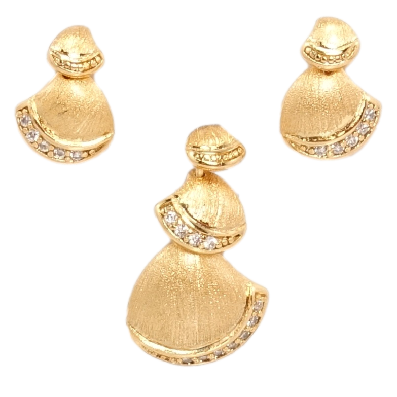 Набір Xuping Позолота 18K Сережки Кулон Мушля фото №5 Набір Xuping Позолота 18K Сережки Кулон Мушля фото №5