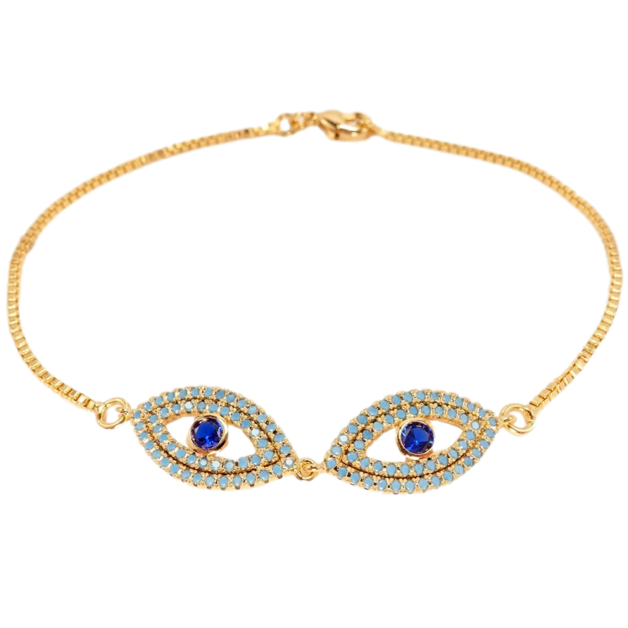 Браслет Xuping Позолота 18K Синьоок довжина 20см фото №1