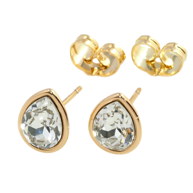 Сережки Xuping колір 18K з кристалами Swarovski пусети Грушоподібний кристал у глухій Оправі фото №15 Сережки Xuping колір 18K з кристалами Swarovski пусети Грушоподібний кристал у глухій Оправі фото №15