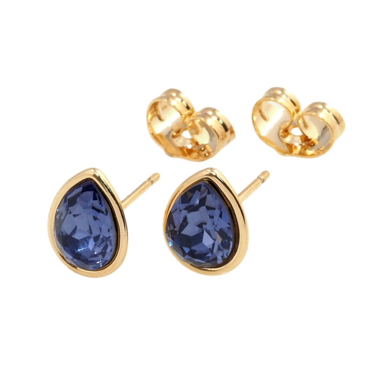 Сережки Xuping колір 18K з кристалами Swarovski пусети Грушоподібний кристал у глухій Оправі фото №9 Сережки Xuping колір 18K з кристалами Swarovski пусети Грушоподібний кристал у глухій Оправі фото №9