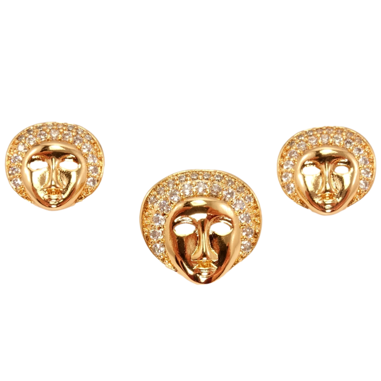 Набор Xuping Позолота 18K Серьги Кулон Маска фото №7 Набор Xuping Позолота 18K Серьги Кулон Маска фото №7