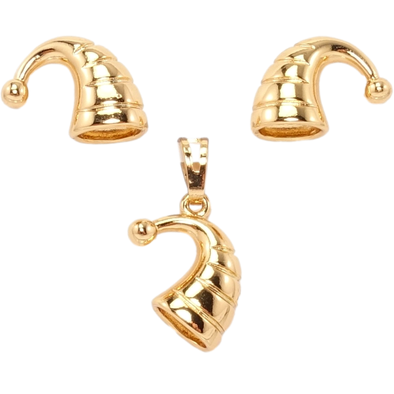 Набір Xuping Позолота 18K Сережки Кулон Ковпак фото №2 Набір Xuping Позолота 18K Сережки Кулон Ковпак фото №2