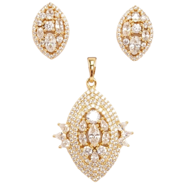 Набор Xuping Позолота 18K Серьги Кулон Заостренный Овал Узор с Инкрустацией Цирконий и Кристаллы фото №25 Набор Xuping Позолота 18K Серьги Кулон Заостренный Овал Узор с Инкрустацией Цирконий и Кристаллы фото №25