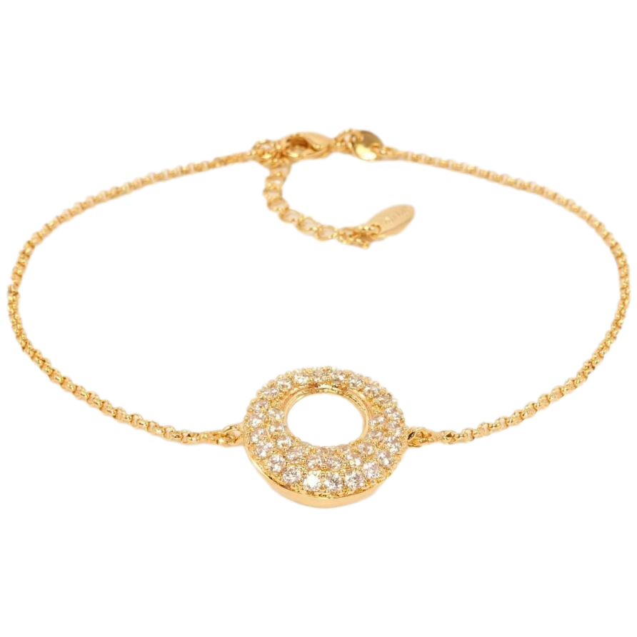 Браслет Xuping Позолота 18K Декоративне коло інкрустоване цирконієм довжина 18-20см х 1,3мм фото №1 Браслет Xuping Позолота 18K Декоративне коло інкрустоване цирконієм довжина 18-20см х 1,3мм фото №1