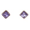 Сережки Xuping колір Родій з кристалами Swarovski пусети Ромбовий кристал колір Purple Velvet 8 х 8мм фото №2 Сережки Xuping колір Родій з кристалами Swarovski пусети Ромбовий кристал колір Purple Velvet 8 х 8мм фото №2