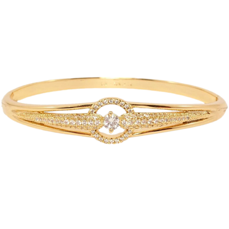 Браслет Xuping Позолота 18K Элегантность ø 6см фото №5