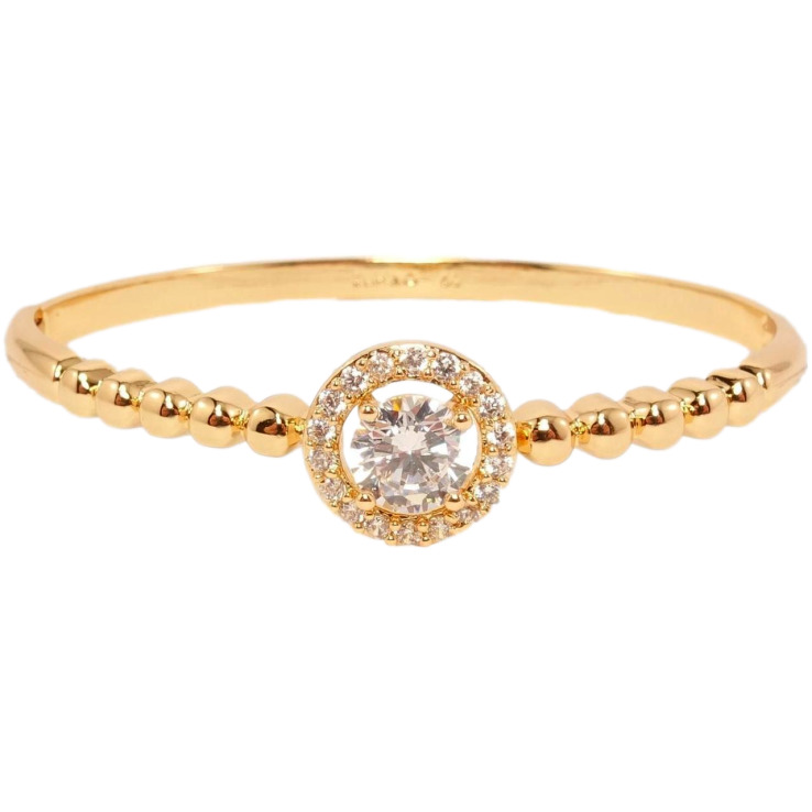 Браслет Xuping Позолота 18K Кристал в обрамленні цирконію ø 6см фото №11 Браслет Xuping Позолота 18K Кристал в обрамленні цирконію ø 6см фото №11