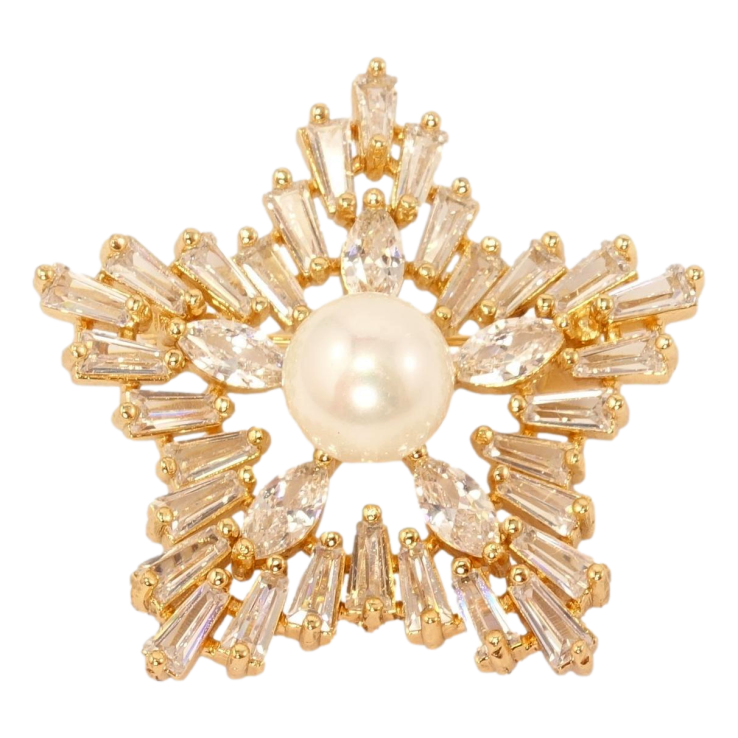 Брошка Xuping Позолота 18K Кристальна зірка фото №14 Брошка Xuping Позолота 18K Кристальна зірка фото №14