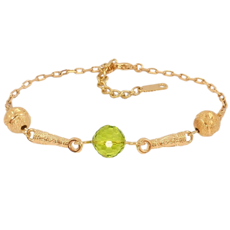 Браслет Xuping Позолота 18K Декоративні ланки з намистинами довжина з дод. ланцюжком 19-22,5см х 2мм фото №8