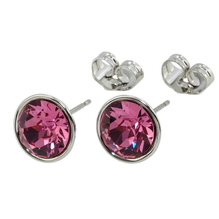 Сережки Xuping колір Родій з кристалами Swarovski пусети Кристал Rose ø 10мм фото №23 Сережки Xuping колір Родій з кристалами Swarovski пусети Кристал Rose ø 10мм фото №23