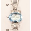 Кулон Xuping колір Родій із кристалами Swarovski на ланцюжку Котик із кристалом Aquamarine довжина 38,5-43см х 1мм фото №2 Кулон Xuping колір Родій із кристалами Swarovski на ланцюжку Котик із кристалом Aquamarine довжина 38,5-43см х 1мм фото №2