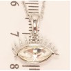 Кулон Xuping цвет Родий с кристаллами Swarovski на цепочке Глаз с кристаллом Clear длина 38,5-44см х 1мм фото №2