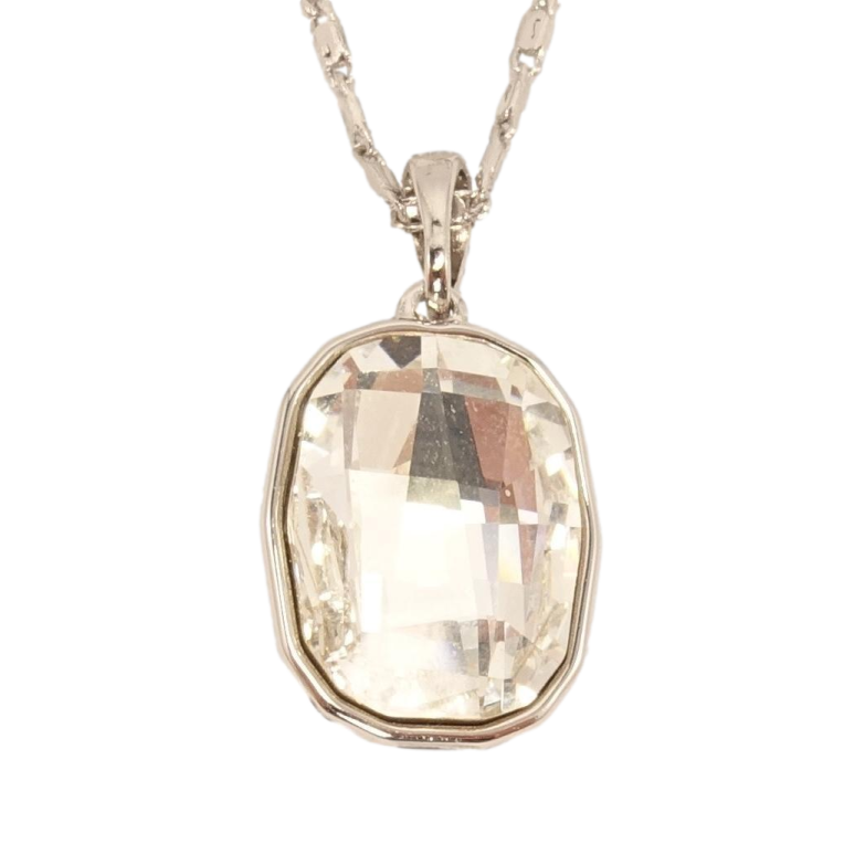 Кулон Xuping цвет Родий с кристаллами Swarovski на цепочке Кристалл Clear длина 38.5-43.5см фото №21